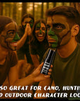 BOBISUKA Brown Face & Body Paint Stick Water-Based Washable Face Paint Makeup Stick for Halloween Skeleton, Skull, Devil, Demon, Fox, Hunting, Camo, Cosplay, SFX, Sports Eye Black & Costume Party