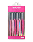 Pretty in Pink Straight-Edge Dermaplane Razors – Set of 6 – Flawless Facial Hair Remover, Dermaplane Razor for Women Face & Exfoliation Tool (Pretty in Pink)