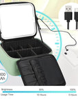 Relavel makeup bag with led