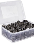 PANA 100 Pieces Nail Sanding Bands, Black, 100 Grit, Coarse, Plastic, Aluminum Oxide, Great Fit for Nail Drill Bits, Acrylic, Natural, Gel Nails