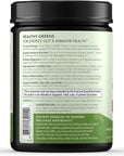 TERRA ORIGIN Healthy Greens Powder, Superfoods, Probiotics, Enzymes, Immune & Digestive Support, Energy & Wellness Boost, Gut Health, 30 Servings (1-Pack, Kiwi Strawberry)