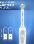 Oral-B Clinical Floss Action, Battery Powered Toothbrush, 1 Count -White