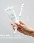 Nu Skin AP 24 Whitening Fluoride - Free Toothpaste | AP 24 Blend | Vanilla Mint Flavor | Brightens Teeth | Removes Surface Stains | Prevents Dental Cavities & Plaque | Enamel-Safe | 4 oz | 1 Pack