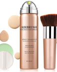 Airbrush Foundation Full Coverage for Smooth Nude Finish,Breathable Blendable Airbrush Makeup for Smooth Radiant Finish,Waterproof Foundation for Silky Mist Finish (03 Nude Color)