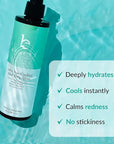 After Sun Cooling Aloe Vera Spray - USA Made With Organic Aloe Vera, Fast Absorbing After Sun Care for Sunburn Relief, Skin Cooling After Sun Spray, Sunburn Treatment Spray Lotion for Body