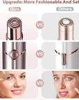 Hair Removal Device, Facial Hair Removal for Women- Gurelax Womens Hair Remover Painless Face Hair Removal/Shavers for Chin Upper Lip Peach Fuzz-Included 4 x Replacement Heads