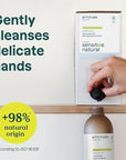 ATTITUDE Gentle Hand Soap for Sensitive Skin, EWG Verified, Enriched with Oats, Dermatologically Tested, Vegan, Unscented, Bulk Refill, 67.6 Fl Oz