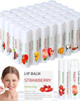 50 Pcs Fruit Flavors Lip Balm Supplies