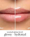 Julep So Plush Lip Oil, Hydrating Lip Treatment, Sheer Color & High-Shine Finish, Infused With Jojoba Oils, Apricot and Avocado, Vegan & Cruelty-free, Hot Pink
