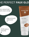 Botanic Tree Self Tanner - Sunless Tanner for Natural-Looking Fake Tan-Herbal Self Tanning Lotion for Flawless Bronzer Skin-Instant Face and Body Tanner for Fair and Dark Skin.