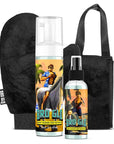 Self Tanner for The Boys - King Bundle - Easy Sunless Tan For Your Face & Body With Mitt & Back Applicator - Oil Free Water Based for Faster Skin Drying - Natural Sun Kissed Bronze Color Perfect for Men - Gift Set (The King Bundle)