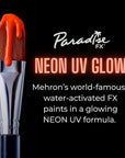 Mehron Paradise FX UV Neon Glow – Neon UV Super Nova 1.4 oz | Water Activated Black Light UV Paint for Raves, Costumes, SFX, Halloween, Stage, Theater & Cosplay