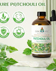 EVOKE OCCU Patchouli Essential Oil for Diffuser Skin Fragrance DIY Candle Soap Making - 4 FL Oz