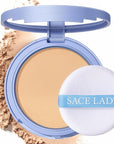 SACE LADY Face Pressed Powder Sets Makeup, Controls Cruelty-free, (#02) 0.35oz