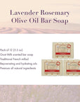 A LA MAISON Hypoallergenic Unscented Bar Soap - Triple French Milled Natural Moisturizing Hand Soap Bar (12 Bars of Soap, 3.5 oz)