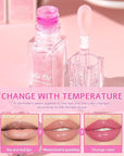 Erinde 2PCS Magic Color Changing Lip Oil, Moisturizing Lip