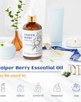HIQILI 100ML Juniper Berry Essential Oil,100% Pure Natural Undiluted Premium - 3.38 Fl Oz