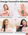Temporary Dark Gray Hair Color Wax for Kids, Women Men Colored Hair Styling Mud, Washable Style Dye for Girls Boys Teens, DIY Instant Hair Coloring Gel Cream for Cosplay Halloween Children's Day