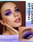 MAKI YIKA 5Pc Glitter Eyeshadow Liquid Multichrome Eyeshadows Long Lasting, Metallic Chameleon Eye Shadow Smudgeproof Holographic Eye Topper Glitters (#1+2+3+5+6)
