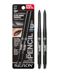 Revlon ColorStay Pencil Waterproof Eyeliner, Smudge-Proof, Eye Makeup with Built-In Sharpener, 201 Black, 2 pack