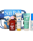VACATION Sun Belt Sampler Kit, SPF 30-50 Sunscreen Pack, Includes Classic Lotion, Super Spritz Face Mist, Baby Oil, After Sun Gel, Festival Friendly Fanny Pack