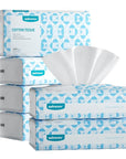 Winner Soft Face Towels, 100% USDA Biobased Facial Towels, Unscented Cotton Tissues for Sensitive Skin, OEKO-TEX Certified Face Towelettes Disposable, Makeup Remover Dry Wipes, 600 Ct, 6 Pack