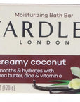 Yardley Creamy Coconut Bath Bar, 4.25 oz Pack of 8