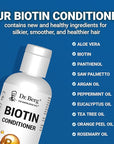 Dr. Berg Biotin Conditioner for Men & Women (Improved High-Performance Formula) - Independently Tested & Certified Paraben- Sulfate- & Silicone-Free - Infused w/Biotin, Argan & Botanicals - 8 Fl oz