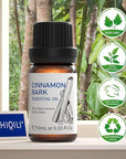 HIQILI 0.33 Fl Oz Cinnamon Essential Oil for Spary, Diffuser, Garden and Kitchen - 100% Pure Natural - Indoor and Outdoor, 10 ML