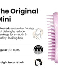 Tangle Teezer Original Detangler Brush, Dry & Wet Travel Size Mini Hair Brush, for Kids & All Hair Types, Unicorn Magic