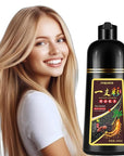 Fvquhvo Blonde Brown Hair Dye Shampoo, Hair Color Shampoo for Women Men, Colors in Minutes, Long Lasting Brown Hair Dye, Champu Para Pintar el Cabello, Easy to Use 16.90 Fl Oz