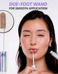 Wonderskin WONDER BLADING Top Gloss - Gold Glitter Lip Gloss, Hydrating and High Shine Finish Lip Makeup (Gold Glitter)