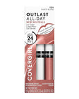 COVERGIRL, Outlast AllDay Lip Color with Moisturizing Topcoat New Neutrals Shade Collection 120 Dusty Blush, 1 Count