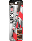 Maybelline Build-A-Brow 2-in-1 Brow Pen and Sealing Eyebrow Gel, Eyebrow Makeup for Real-Looking, Fuller Brows, Black Brown, 1 Count