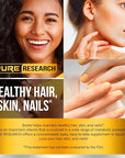Liquid Biotin & Collagen Hair Growth Drops 60,000mcg - Biotin and Liquid Collagen Supplement for Men & Women - Glowing Skin Support, Healthy Hair & Nail Growth - 2oz
