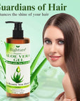Aloe Vera Gel with Tea Tree Oil for Face, Skin, Hair, Sunburn relief, Organic Aloe Vera Gel from Freshly cut 100% Pure Aloe,13.7oz
