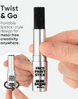Blue Squid PRO Black Face Paint Stick - Waterproof Body Paint for Adults & Kids Eye Black Baseball, Eyeblack Softball - Vegan Hypoallergenic Twist-Up Non-Toxic Makeup Stick for Cosplay, Sports & SFX
