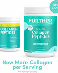 Further Food Unflavored Collagen Peptides Powder, Grass-Fed Pasture-Raised Hydrolyzed Type 1 & 3 Protein Gut Health