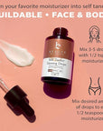 Self Tanner Drops for Face Tanner, Sunless Tan, Body & Face Self Tanner Drops, Face Tanning Drops to Make Self Tanner Face Self Tanning Lotion, Tan Drops for Face Tan