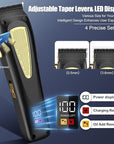 Professional Hair Clippers for Man,Hair Clippers Electric Shavers Razor T-Blade Hair Trimmer, 3 in 1 Cordless Barber Trimmer Bald Shavers LED Display Gifts