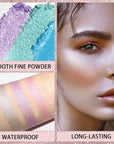 8 Color Face Cheek Highlighter Makeup Palette Shimmer