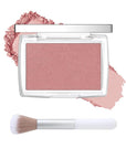 Powder Blush Palette, Matte Powder Makeup Blush for Cheeks, Natural Glow Face Blush Contour Palette, Lightweight, Smooth, Highly Pigmented Buildable Color, Long-lasting All-Day Face Enhancing-Rosewood