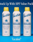Vacation Classic Spray Sunscreen SPF 50 3-Pack, Broad Spectrum Sunscreen Spray, Vegan Sunblock Spray, Body Lotion with SPF, Spray Sunscreen SPF 50, 6 fl. oz. (Pack of 3)
