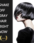 Fvquhvo Black Hair Dye for Gray Hair, Instant Hair Dye with Lasting Shampoo & Black Hair Color Shampoo