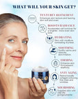 Retinol Cream for Face, Face Moisturizer, Neck Creams for Tightening and Firming with Collagen & Hyaluronic Acid, Daily Anti-Aging Face Cream for Women, Smooth Wrinkles & Fine Lines, 1.7 Fl Oz