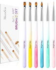 MelodySusie Nail Art Brushes Set,6pcs