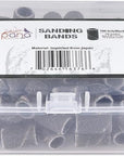 PANA 100 Pieces Nail Sanding Bands, Black, 100 Grit, Coarse, Plastic, Aluminum Oxide, Great Fit for Nail Drill Bits, Acrylic, Natural, Gel Nails