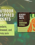 Every Man Jack Cold Processed Mens Bar Soap - Hawaiian Citrus Scent - Deeply Cleans & Hydrates w/Naturally Derived Ingredients - (3 Pack)