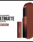 Maybelline Color Sensational Ultimatte Matte Lipstick, Non-Drying, Intense Color Pigment, More Truffle, Cocoa Brown, 1 Count