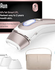 Braun IPL Skin i·expert, at Home Laser Hair Removal, Permanent Visible Hair Reduction, Holiday Gifts for Women and Men with Free App, SMART IPL, Vanity Case, Venus Razor, 4 Smart Heads, PL7387